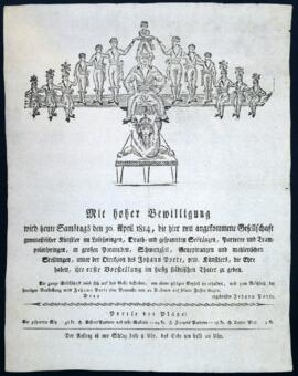 Vorstellung gymnastischer Künstler (30.4.1814)