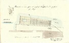 Errichtung eines Eisen- und Waschfloßes im Ennsfluss, Plan von Karl Stohl (4.10.1840)