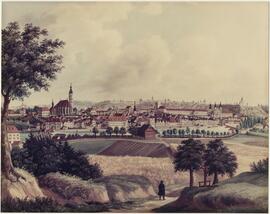 Repro: Ennsleitenansicht von Eduard Koralek (1840)