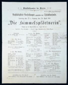 Die Himmelspförtnerin (23.4.1910)