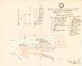 Wehrgrabengasse 4: Einreichplan, Fluderverlängerung, Plan von Karl Stohl (06.09.1842)