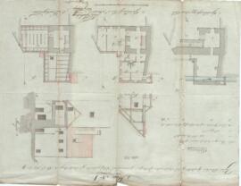 Zwischenbrücken 3: Umbau des Zimmerermeisterhauses, Plan von Hueber (1829)
