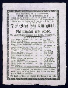 Der Graf von Burgund (28.1.1827)