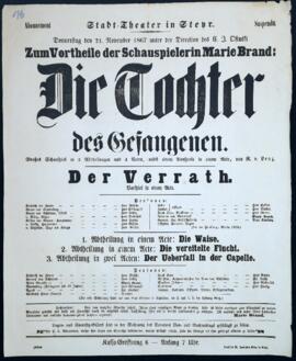 Die Tochter des Gefangenen (21.11.1867)