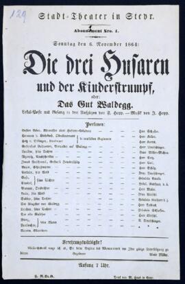 Die drei Husaren (6.11.1864)