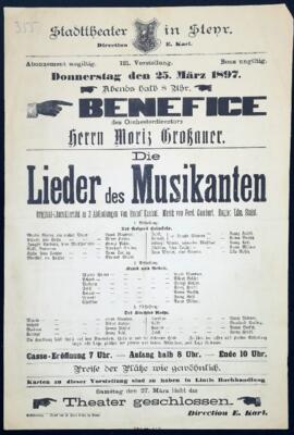 Die Lieder des Musikanten (25.3.1897)