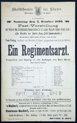 Ein Regimentsarzt (3.10.1896)