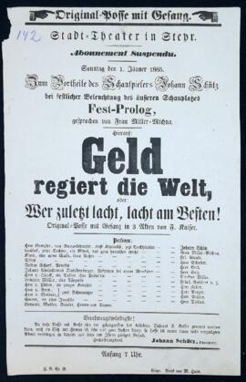 Geld regiert die Welt (1.1.1865)