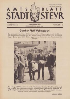 Amtsblatt Jg. 13/Nr. 9: September 1970