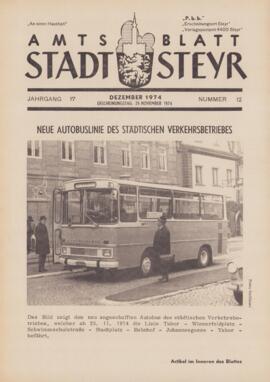 Amtsblatt Jg. 17/Nr. 12: Dezember 1974