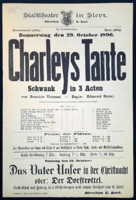 Charleys Tante (29.10.1896)