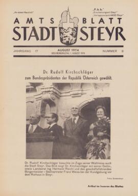 Amtsblatt Jg. 17/Nr. 8: August 1974