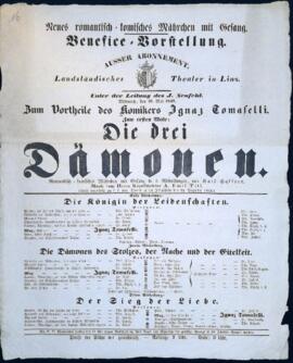 Die drei Dämonen (Linz, 19.5.1847)