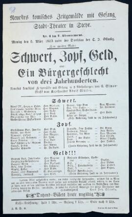 Schwert, Zopf, Geld (9.3.1863)