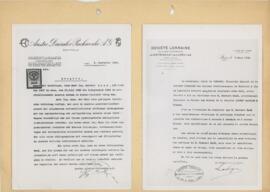 Arbeitszeugnisse SDPAG (1933) und Lorraine-Dietrich (1934)