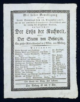 Der Lohn der Nachwelt (16.12.1827)