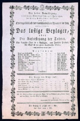 Das lustige Beylager (19.7.1812)