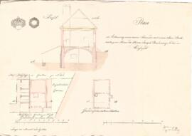 Zachhubergasse 3a: Einreichplan Errichtung einer zweigeschossigen Schmiede, Plan von Johann Benni...