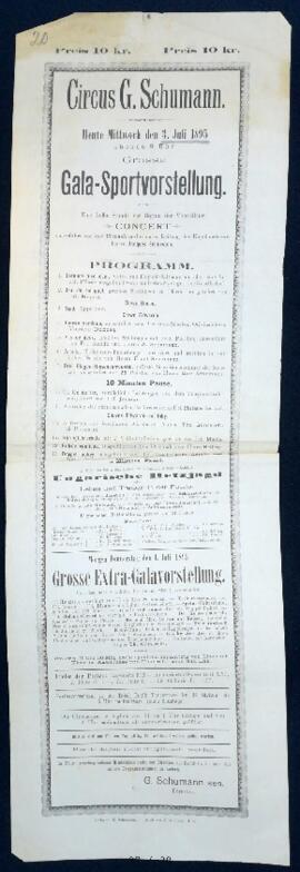 Circus G. Schumann Gala-Sportvorstellung (3.7.1895)