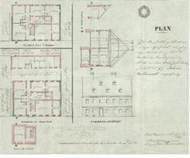 Wieserfeldplatz 21: Aufstockung, Plan von Karl Hueber jun. (10.02.1840)