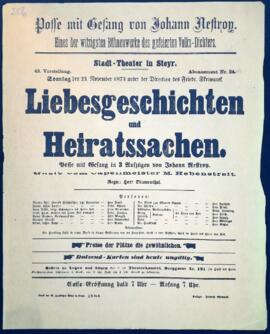 Liebesgeschichte und Heiratssachen (23.11.1873)